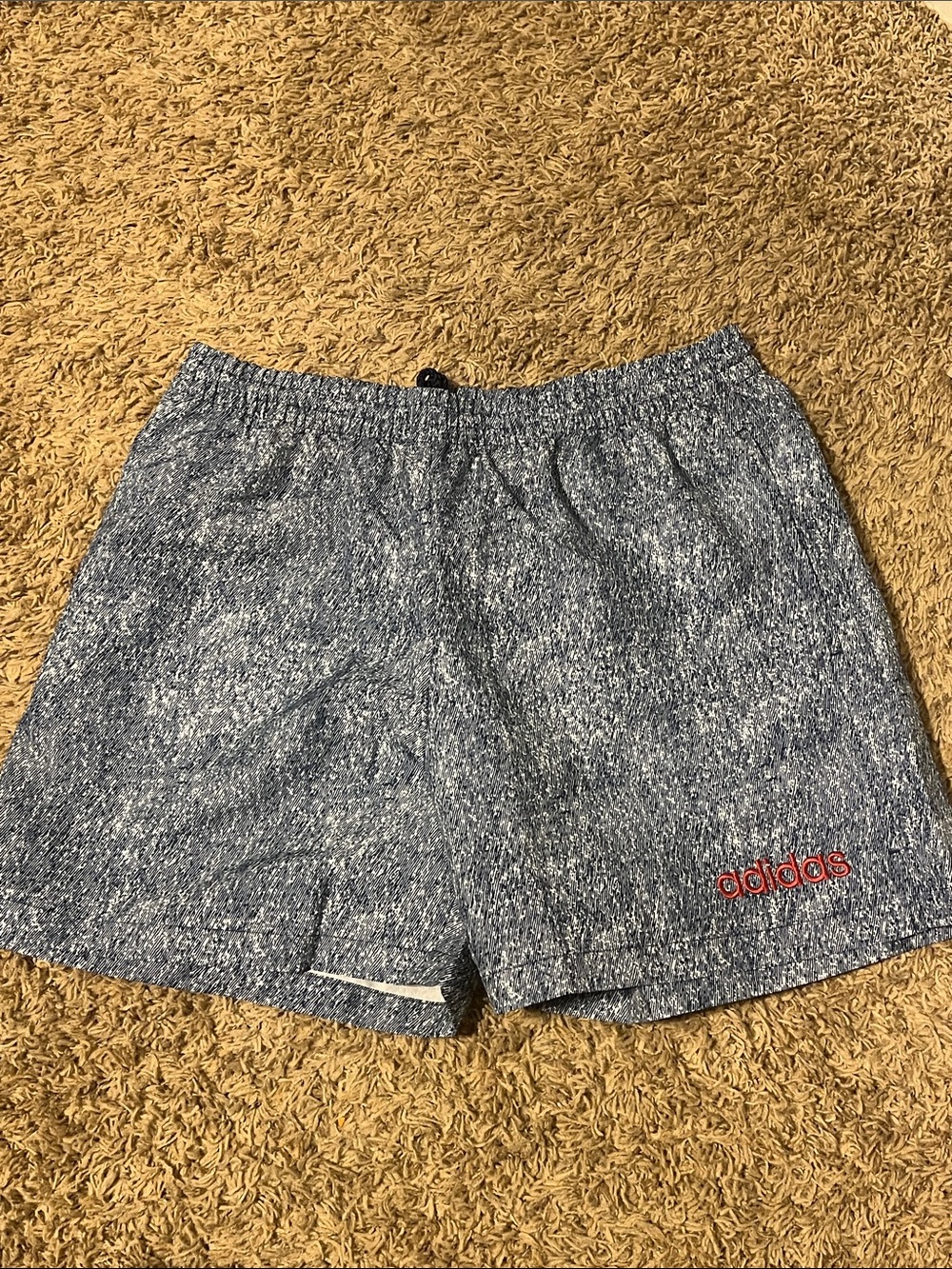 Adidas Original Denim Graphic Shorts